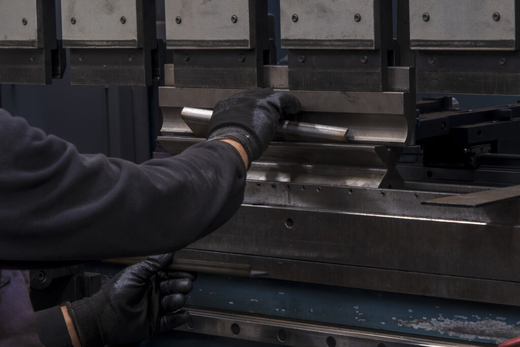 A closeup image of a metal stamping parts manufacturer