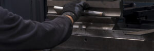 A closeup image of a metal stamping parts manufacturer